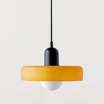 Lampa wisząca kolorowe szkło