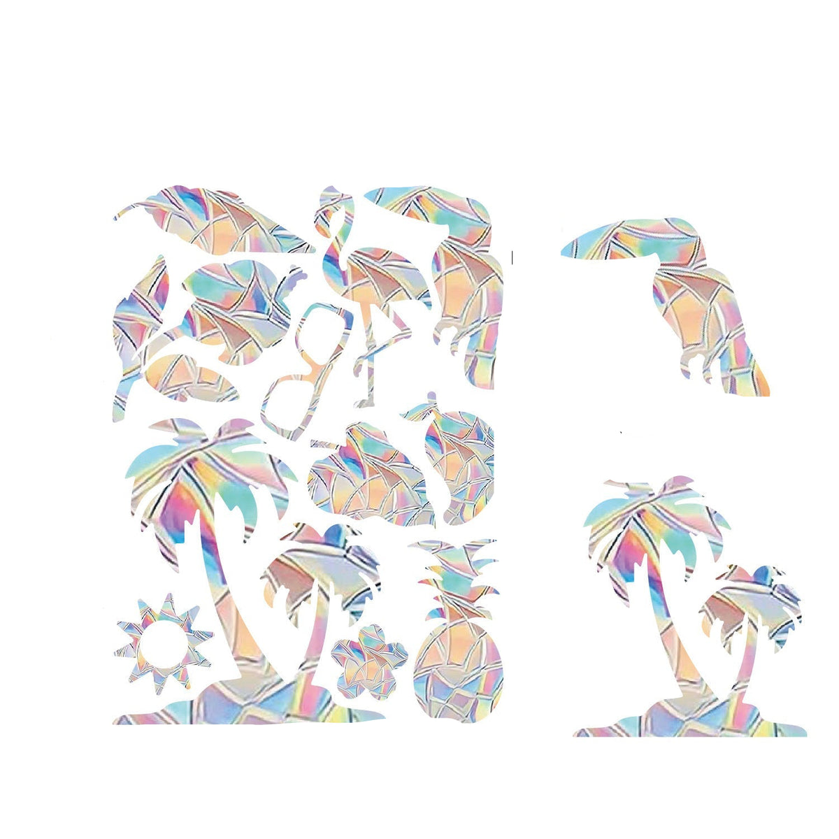 Autocollants de fenêtre holographiques