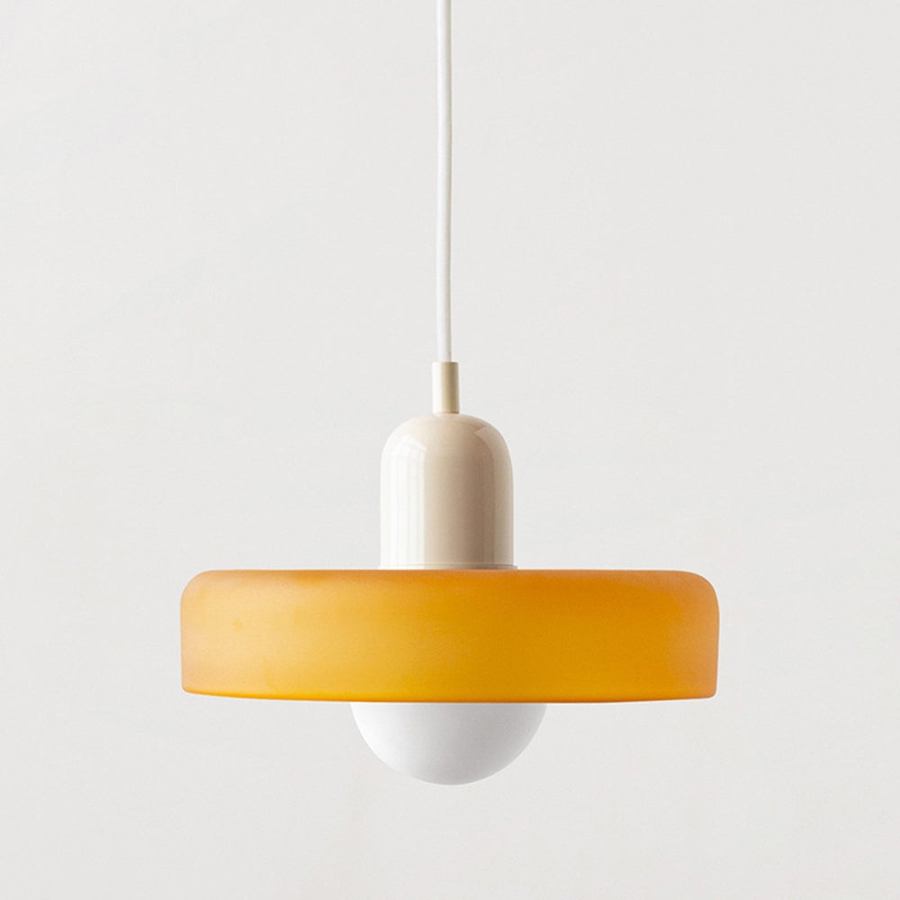 Lampa wisząca kolorowe szkło