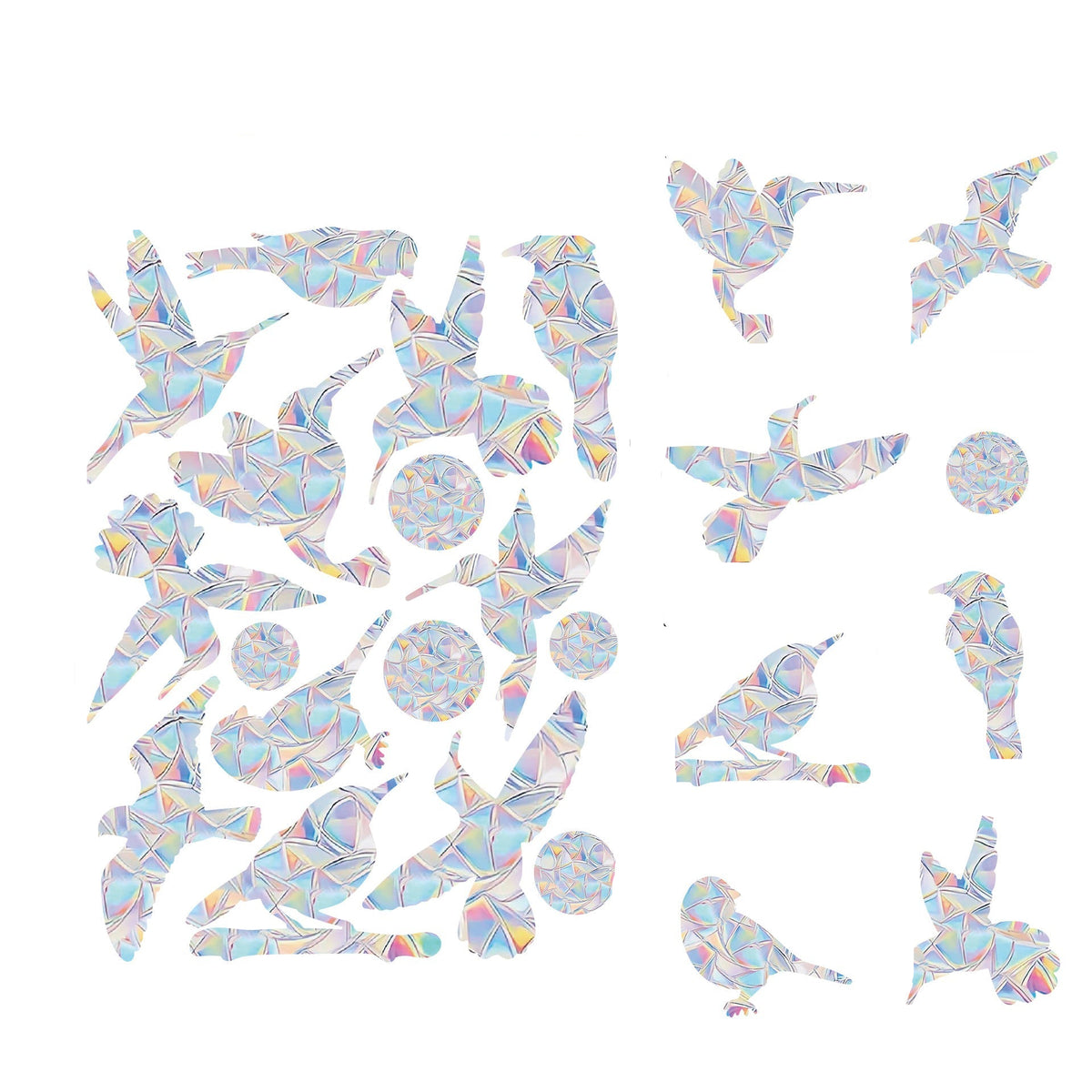 Autocollants de fenêtre holographiques