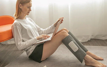 Leg massager with compression
