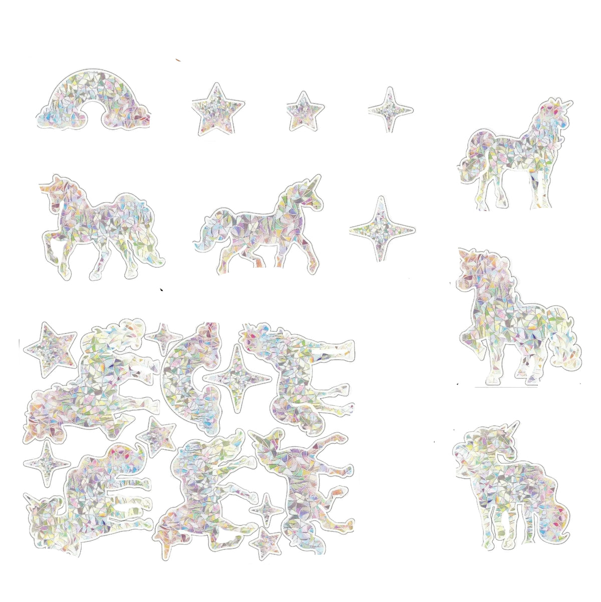 Autocollants de fenêtre holographiques