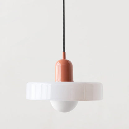 Lampa wisząca kolorowe szkło
