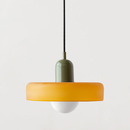 Lampa wisząca kolorowe szkło