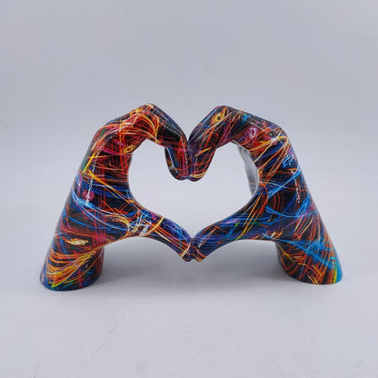 Hand-carved wooden heart