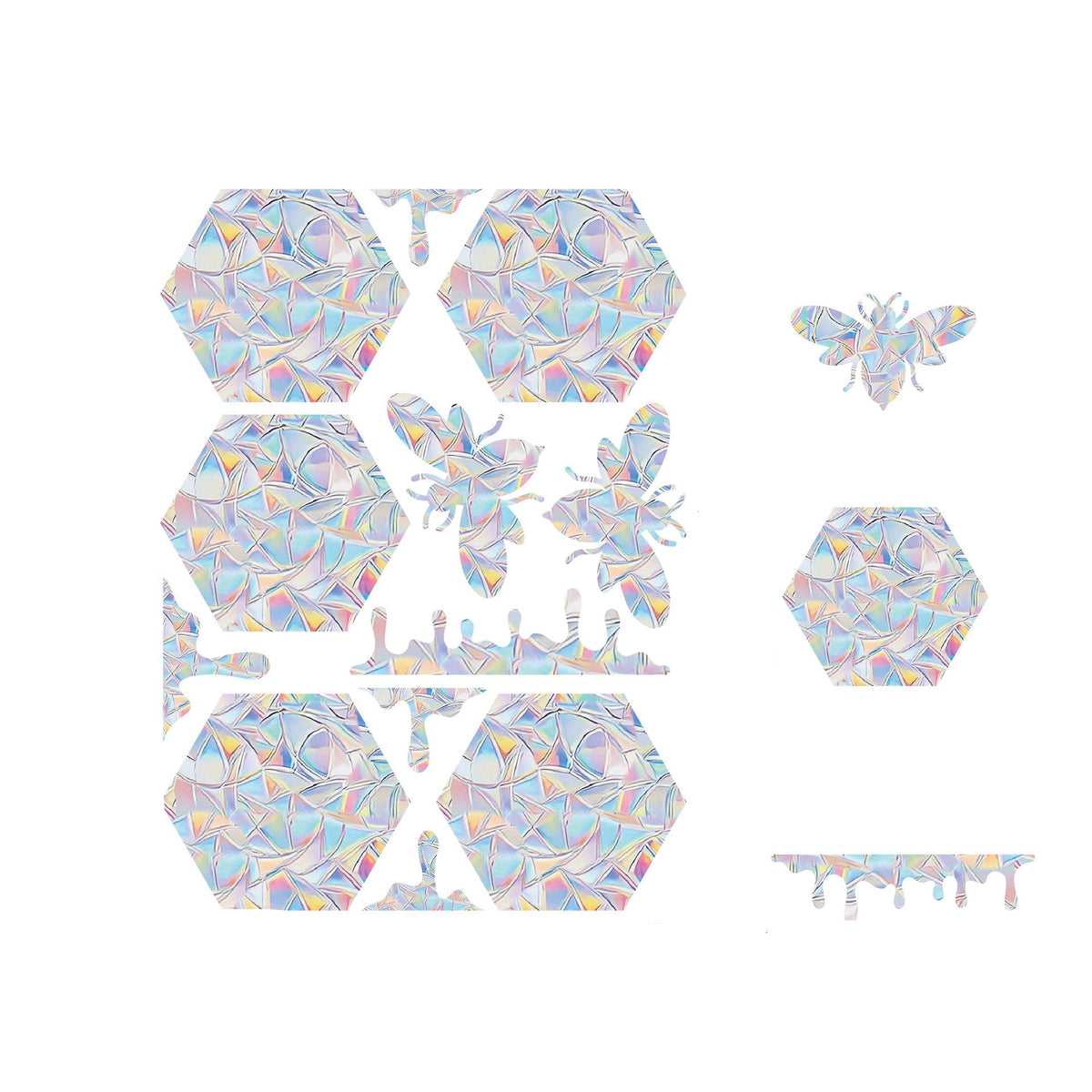 Autocollants de fenêtre holographiques