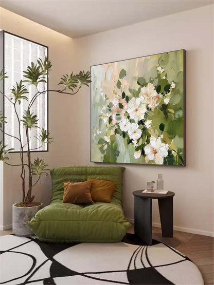 Tableau de fleurs sur toile