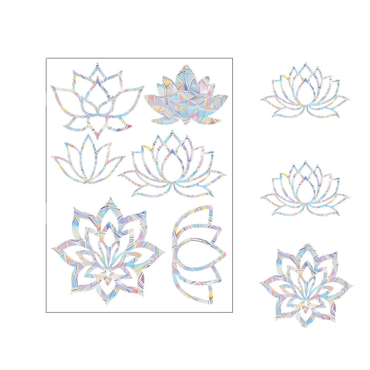 Autocollants de fenêtre holographiques