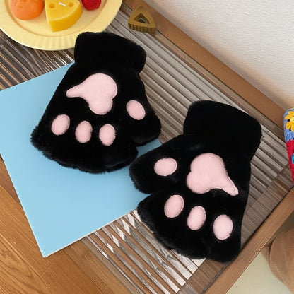 Winter cat paw gloves