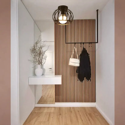 Lampa sufitowa ażurowa czarna