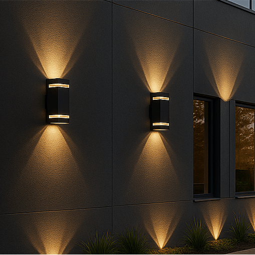 Applique murale LED montante et descendante pour façade