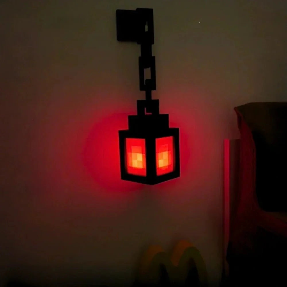 Lampe de chevet LED rétro pixelisée