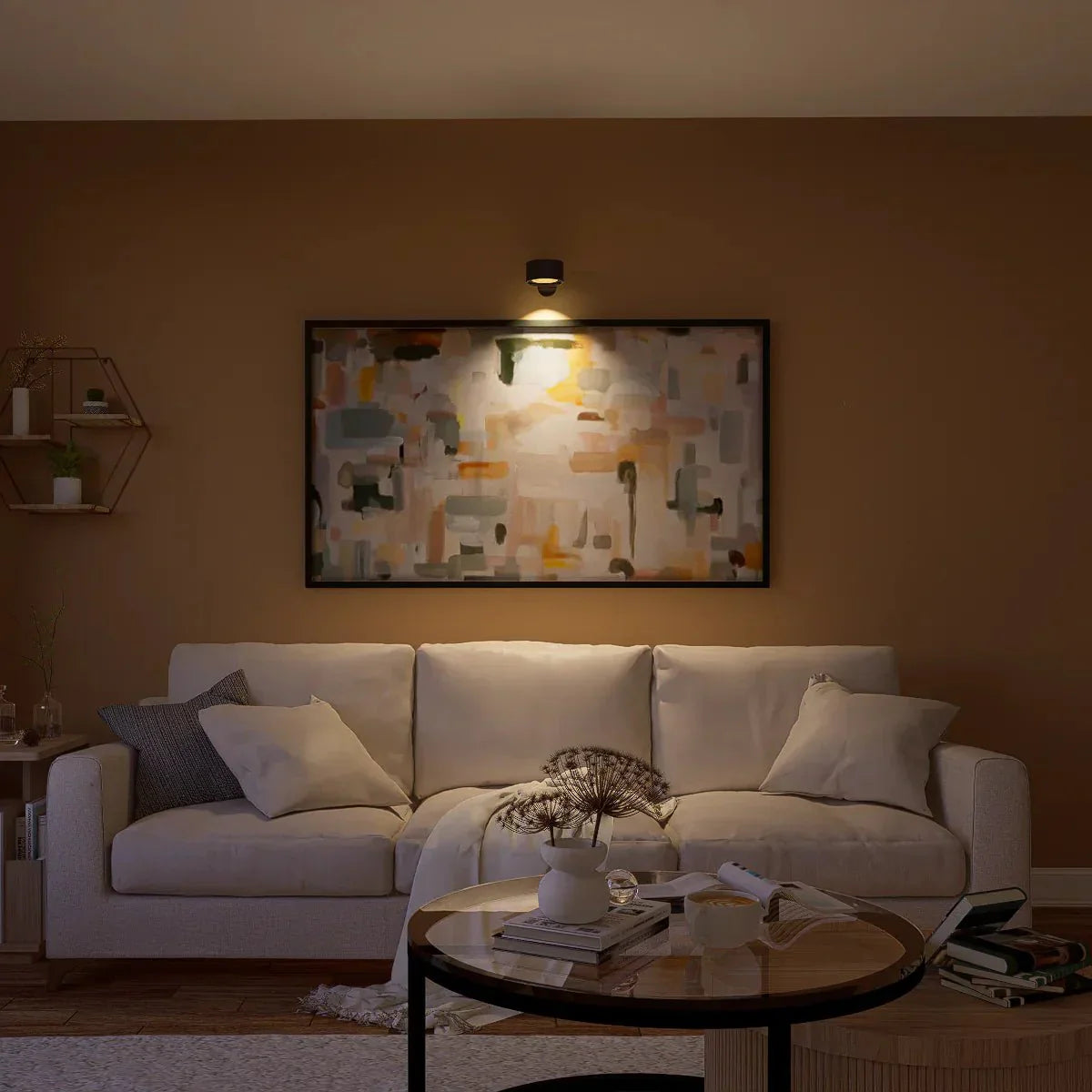 Lampa ścienna LED z obrotem 360°