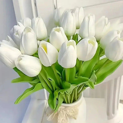 Artificial tulips, set of 10 pieces
