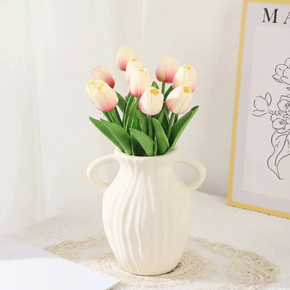 Artificial tulips, set of 10 pieces