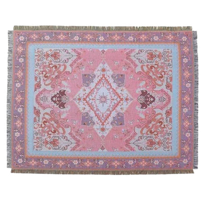 Boho blanket with fringes