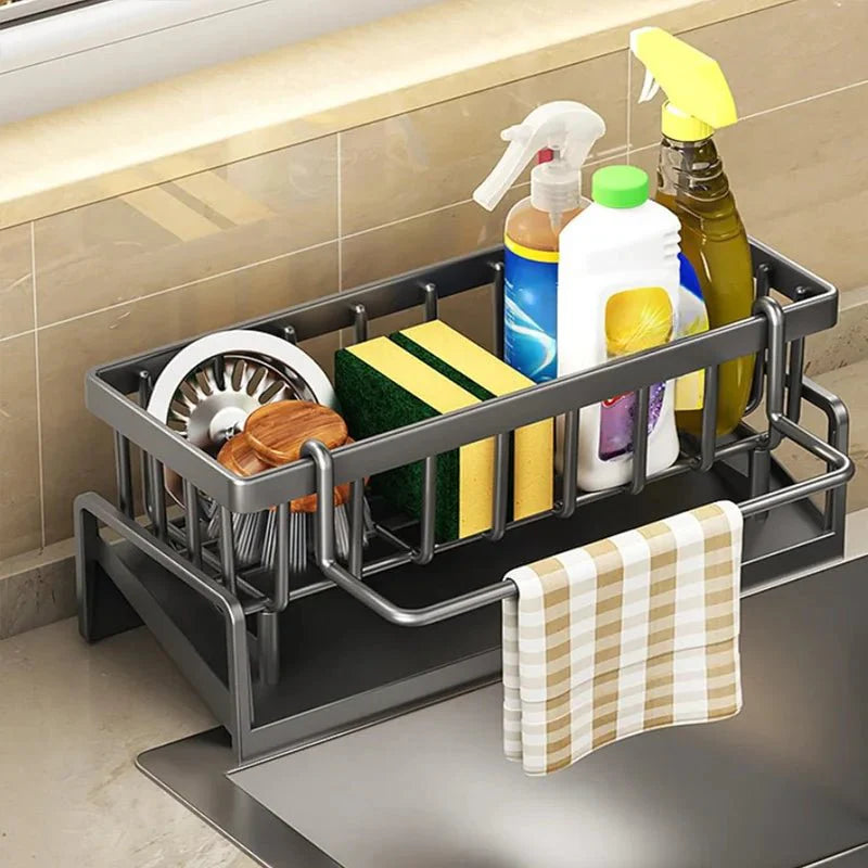 Kitchen organizer for dishwashing accessories