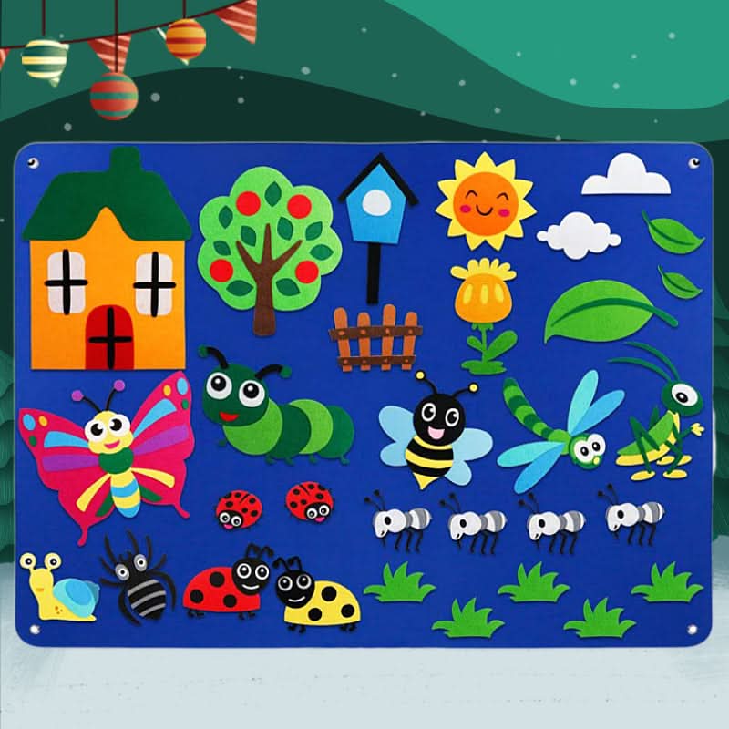 Felt educational board for children