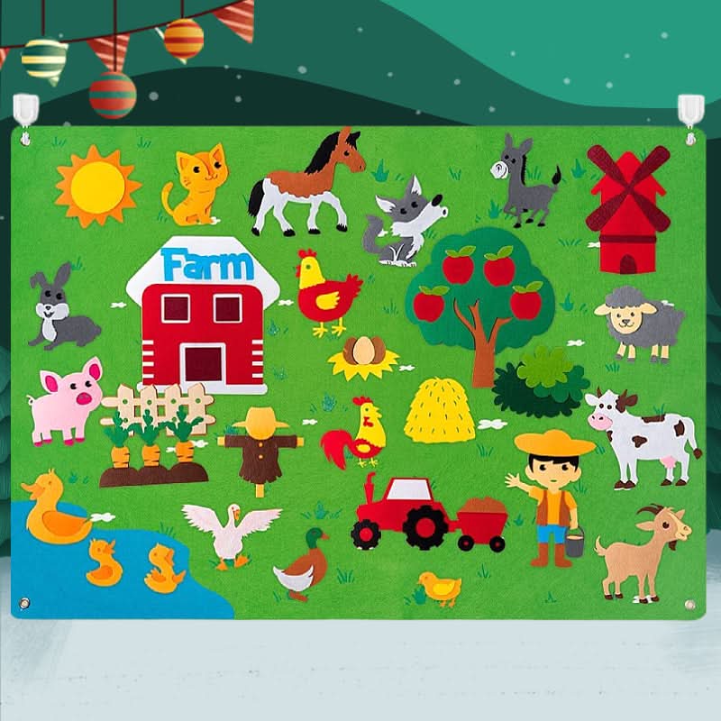 Felt educational board for children