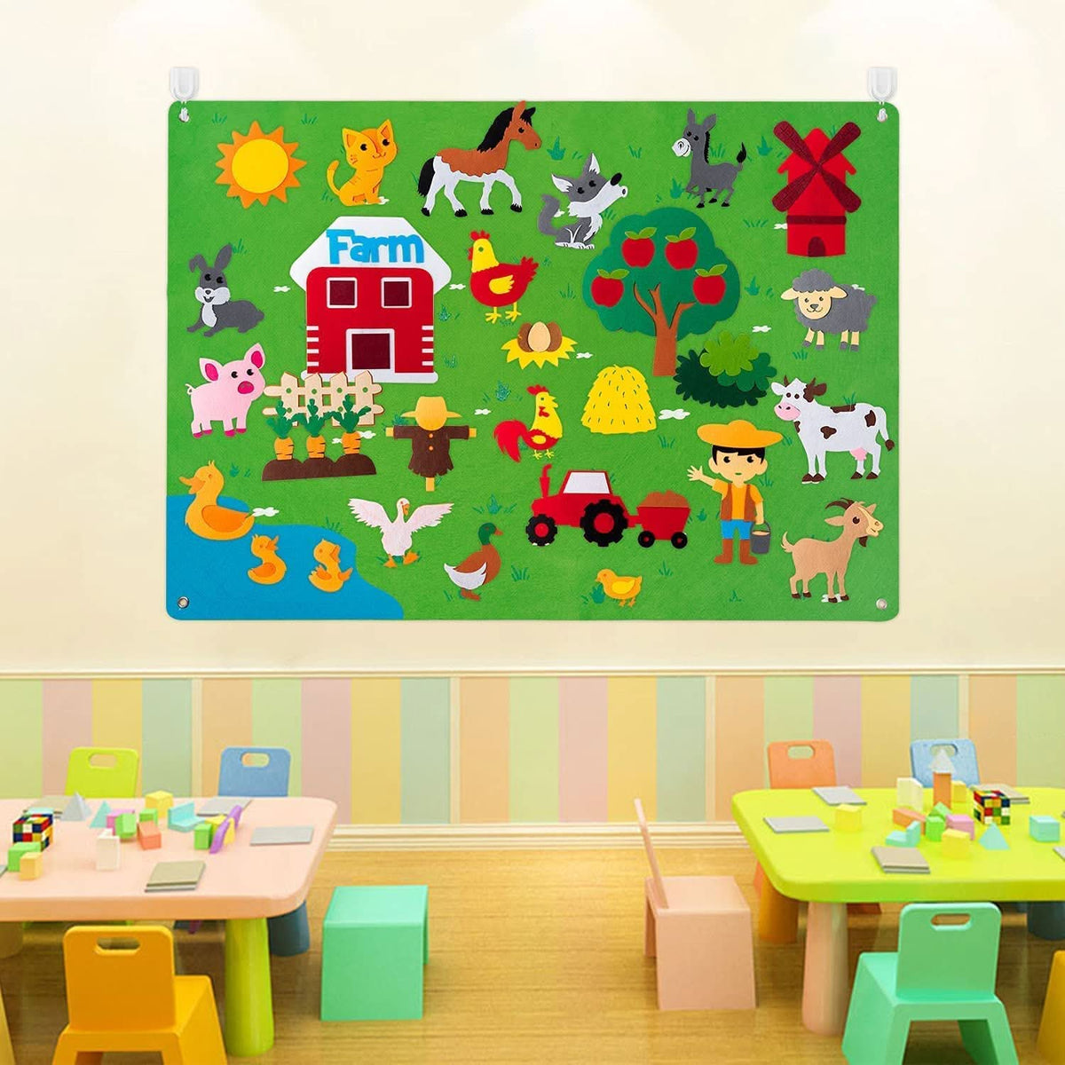 Felt educational board for children