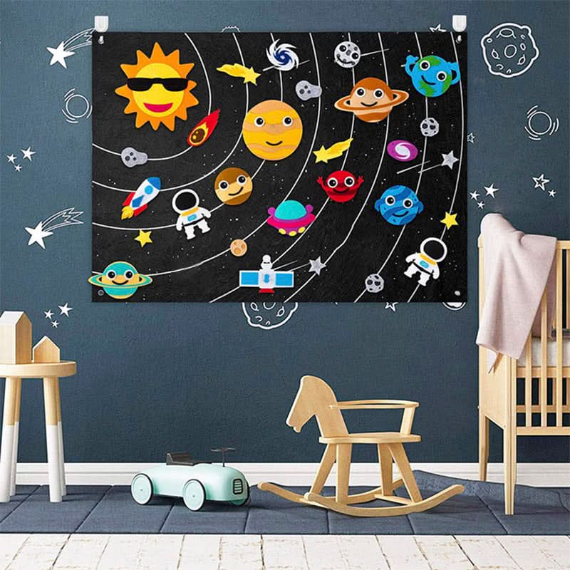 Felt educational board for children