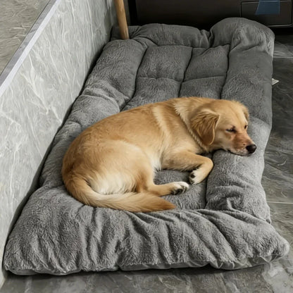 Plush dog mat