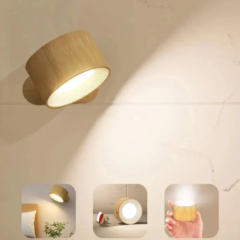 Lampa ścienna LED z obrotem 360°