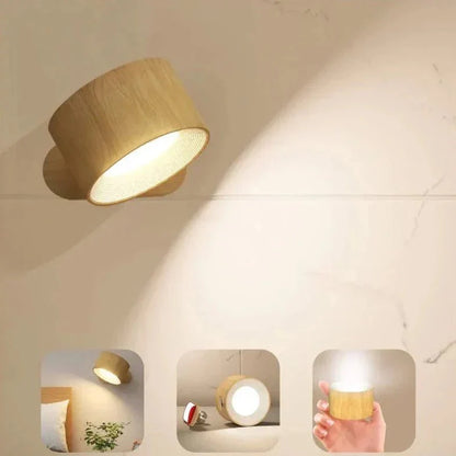 Lampa ścienna LED z obrotem 360°