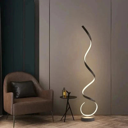 Spirálová stojací lampa se stmívačem
