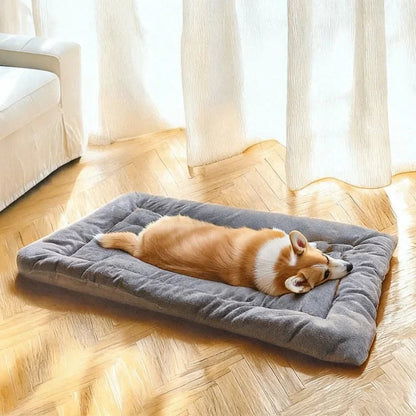 Plush dog mat
