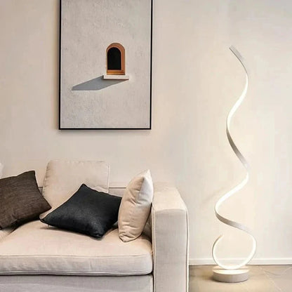 Spirálová stojací lampa se stmívačem