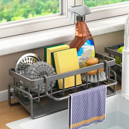 Kitchen organizer for dishwashing accessories