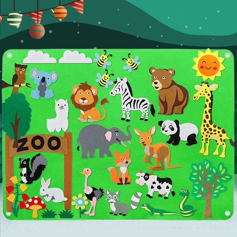 Felt educational board for children