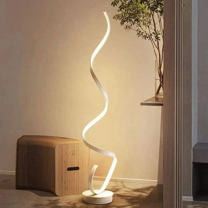 Spirálová stojací lampa se stmívačem