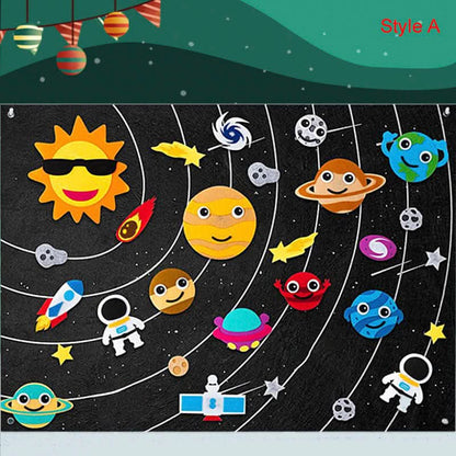 Felt educational board for children