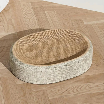 Panier ovale pour chat en sisal
