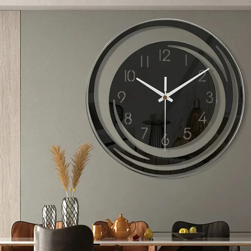 Horloge murale minimaliste en acrylique