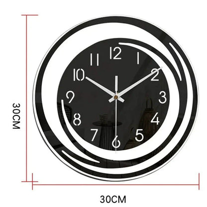 Horloge murale minimaliste en acrylique