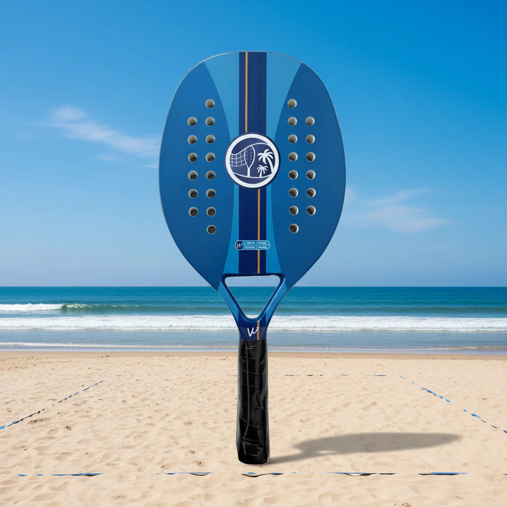 Beach tennis racket with an EVA core