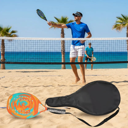 Beach tennis racket with an EVA core