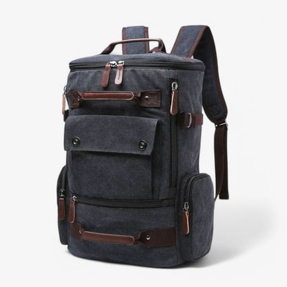 Expandable canvas backpack