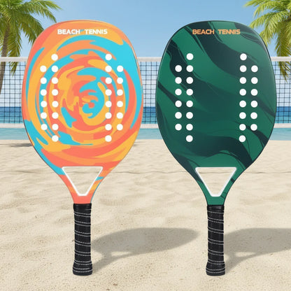 Beach tennis racket with an EVA core