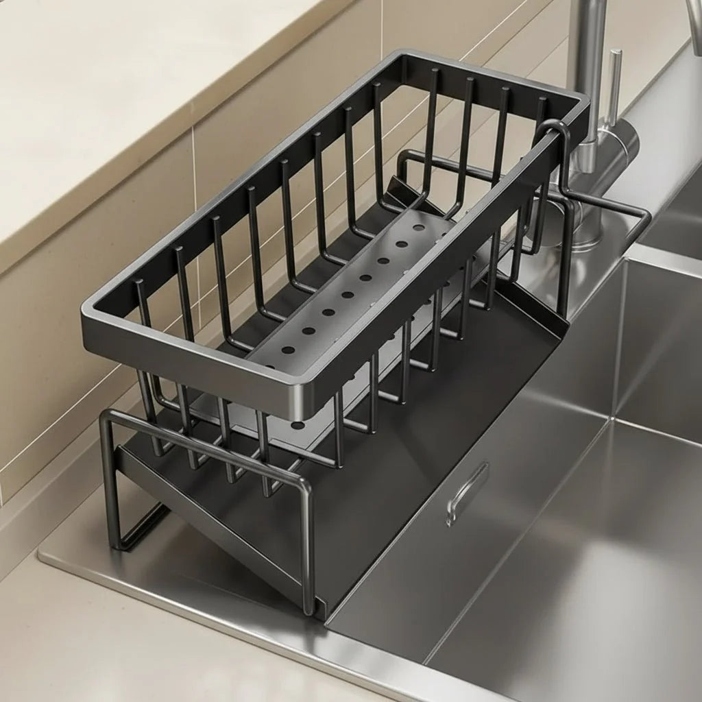 Kitchen organizer for dishwashing accessories