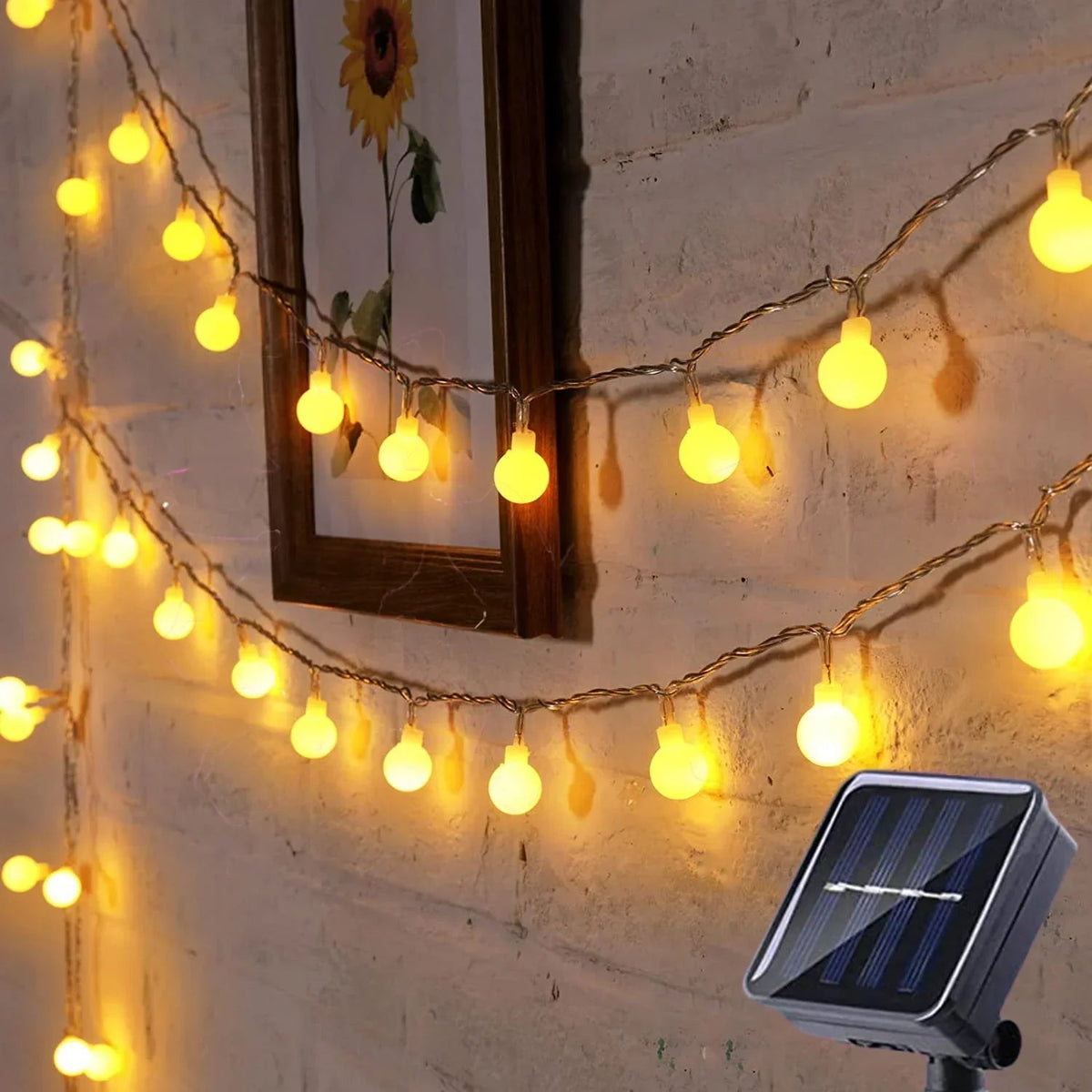 Solární LED girlanda do zahrady