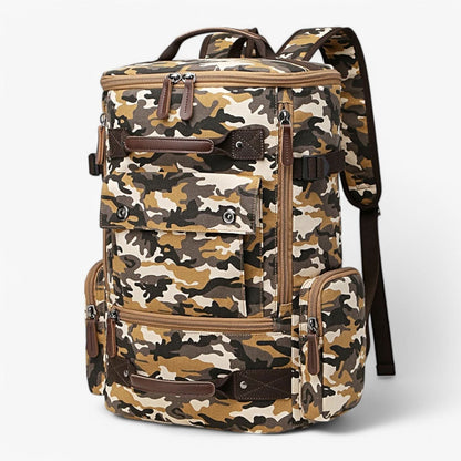 Expandable canvas backpack
