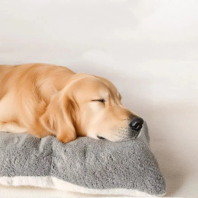 Plush dog mat