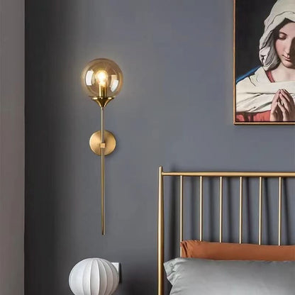 Lampa ścienna szklana