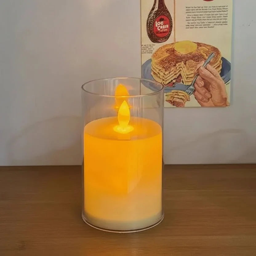 Bougie LED à lumière vacillante