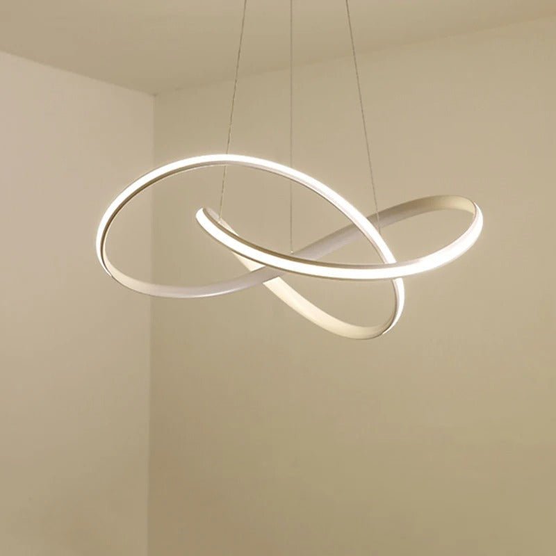 Suspension LED trèfle avec télécommande