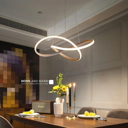 Suspension LED trèfle avec télécommande